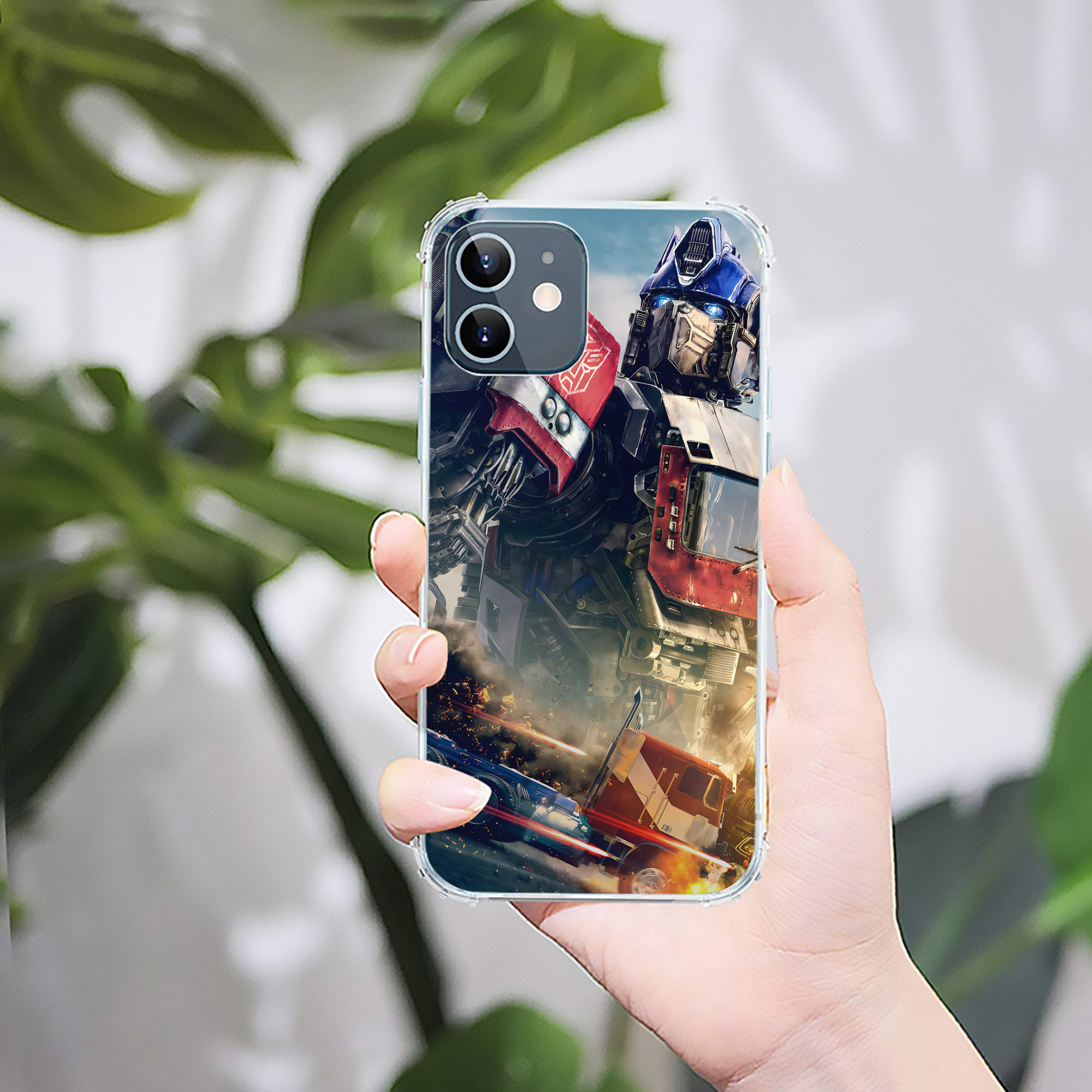 （画像用） Transformers トランスフォーマー 【iPhone 12シリーズ対応】透明スマホケース（クリアソフトケース）